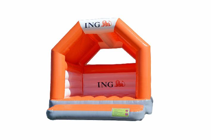 Maatwerk springkussen voor ING in eigen huisstijl